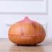 500ML Woodgrain Aroma Diffuser Ultrasonic Smart Desktop Home Air Purifier Humidifier 7-Color Light