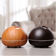 500ML Household Ultrasonic Woodgrain Aroma Diffuser Essential Oil Diffuser Intelligent Silent Air Humidifier