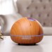 500ML Household Ultrasonic Woodgrain Aroma Diffuser Essential Oil Diffuser Intelligent Silent Air Humidifier