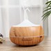 500ML Ultrasonic Smart Woodgrain Aroma Diffuser Home Mini Air Humidifier Creative Air Atomizer