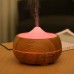 500ML Ultrasonic Aroma Diffuser Mini Humidifier Woodgrain Creative Air Humidifier Home Air Atomizer