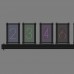 Assembled Pseudo Glow Tube Clock Luminous Electronic Clock Creative Birthday Gift Desktop Decoration