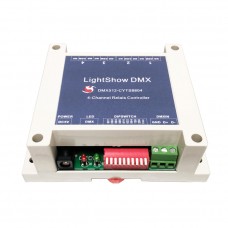 LightShow DMX 4-Channel Relay Switch Controller DC 5V DMX512 Suitable For KTV Bars Entertainment