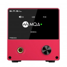 SMSL M500 Headphone Amplifier DSD DAC Decoder Aluminum Alloy Shell For MQA ES9038PRO XU216 Red