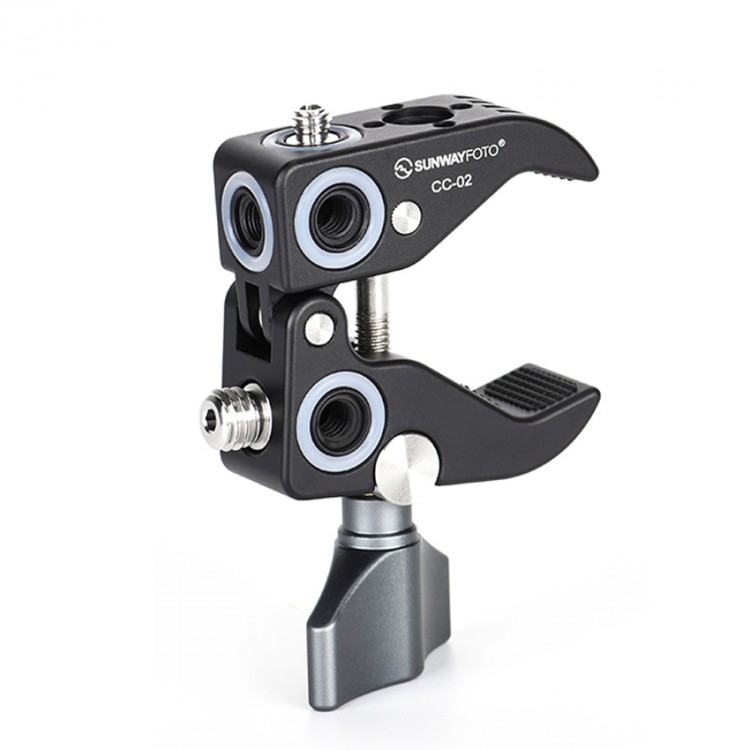 SUNWAYFOTO Super Clamp CC02 Camera Clamp w/ 1/4" 3/8" Thread Range 14
