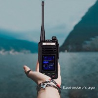 VR-N75 IP67 Walkie Talkie Handheld Transceiver GPS Display Position w/ Normal Battery Desktop Charger