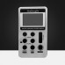 HRD-103 AM FM Radio Mini Radio Portable Pocket Radio Rechargeable USB Port LCD Display Silver Gray