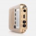 HRD-737 Air Band Radio Receiver Full Band Radio Alarm Clock VHF Multiband Radio LCD Backlight Golden