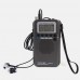 HRD-737 Air Band Radio Receiver Full Band Radio Alarm Clock VHF Multiband Radio LCD Backlight Black