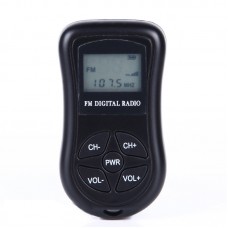 HRD-107 Portable FM Digital Radio Stereo Radio DSP Radio Receiver Low Power For Conference Rehearsal