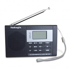 HRD-1032 Full Band Radio FM/MW/SW Portable FM Radio DSP Stereo Radio Clock With LCD Display