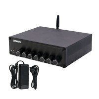 A600 350W Audio Power Amplifier Bluetooth 4.2 Amp 5.1 Channel DC12-25V w/ Power Cable