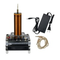 DIY Mini Tesla Coil Music 3.5MM Audio Input Support Cellphone Play Music 24V Fan Quiet Operation