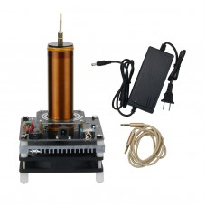 DIY Mini Tesla Coil Music 3.5MM Audio Input Support Cellphone Play Music 24V Fan Quiet Operation