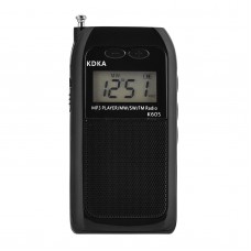 K-605 Mini MP3 Player Full Band Radio FM MW SW Stereo Radio Digital Radio With Loudspeaker