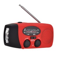 HRD-902 Emergency Radio Hand Crank Solar Radio For AM FM NOAA LED Flashlight Mobile Power Bank