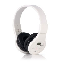 HRD-391 Wireless Bluetooth Portable Bluetooth Music Headset FM Radio Headphones With LCD Display