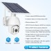 T16 2MP WiFi Solar Camera Rotatable Dome Security Camera Outdoor PTZ Camera For Field Fish Pond