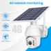 T16 2MP 4G Solar Camera Rotatable Dome Security Camera Outdoor PTZ Camera For Field Fish Pond