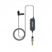 1.5M/4.9FT LM1 Collar Mic Collar Microphone w/ Conversion Cable For Android Noise Reduction