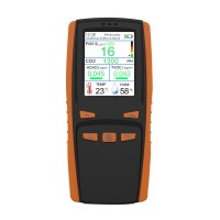 DM509 Handheld Indoor Air Quality Monitor PM2.5 CO2 HCHO TVOC Temperature Humidity AQI Detector