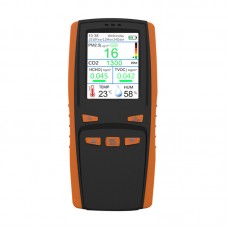 DM509 Handheld Indoor Air Quality Monitor PM2.5 CO2 HCHO TVOC Temperature Humidity AQI Detector