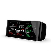 DM69 Indoor Air Quality Monitor CO2 PM2.5 PM1.0 PM10 HCHO TVOC Temperature Humidity Detector