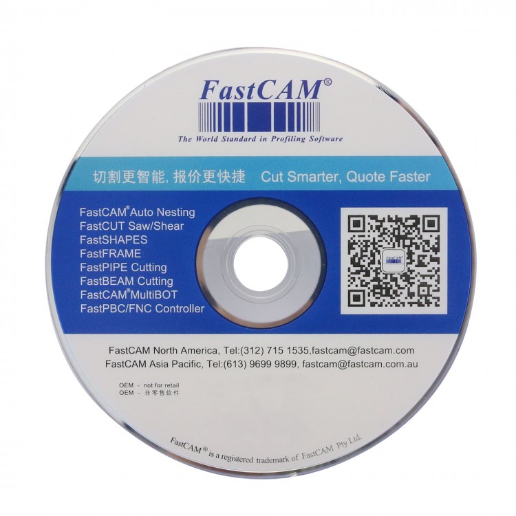 Fastcam Nesting Software Professional version for CNC Plasma Cutting