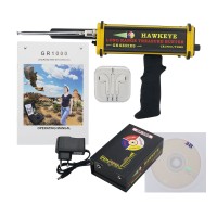 1000M Long Range Gold Metal Detector Digital Adjustment Function with Plastic Carry Case GR1000