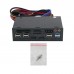 5.25" Pc Front Panel Dashboard Media Usb 3.0 Hub Audio Esata Sata Card Reader Desktop Optical Drive Multifunctional Panel 525E