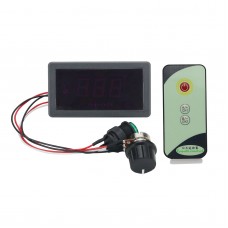 Infrared Remote Control Digital Display Motor Governor 6V 12V 24V PWM Stepless Speed Control Switch 