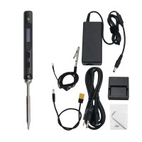 TS100 65W 24V Mini Soldering Iron Kit OLED Display Adjustable Temperature w/ Soldering Tip TS-BC2