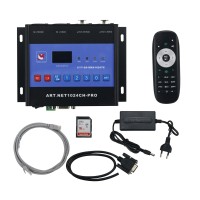 ARTNET-DMXSPI DMX 512 Stage Light Controller + Offline (Buttons + Remote Control + Serial Port)