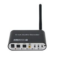 DAC651BT-B DTS/AC3 5.1 Audio Decoder Bluetooth Decoder Bluetooth 5.0 Version (With USB Player)