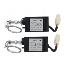2pcs XHQ-PT Diesel Generator Engine Stop Solenoid Valve Flameout Device DC 12V Power Off Pulling Type