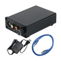 Headphone Amplifier DAC DSD ES9038 Sound Card USB DAC Assembled Black w/ USB Interface For Amanero