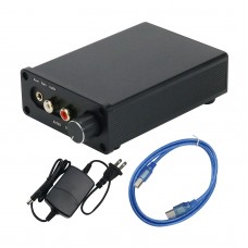 Headphone Amplifier DAC DSD ES9038 Sound Card USB DAC Assembled Black w/ USB Interface For Amanero