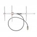 Handheld Yagi Antenna UHF VHF Portable Pocket Yagi Antenna For Outdoor Handheld Walkie Talkie