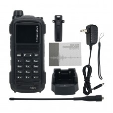 SHX-8800 Black VHF UHF Walkie Talkie 5W Handheld Transceiver Bluetooth Write Frequency Desktop Charger