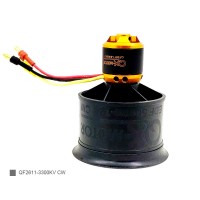 QF2611-3300KV CW 50MM 12-Blade Ducted Fan Motor EDF Motor Set For Remote Control Model Aircraft