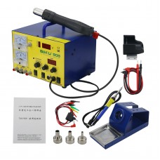 BK-909 3 In 1 Hot Air Gun Soldering Desoldering Station Soldering Iron BAKU 909 For Cellphone Repair