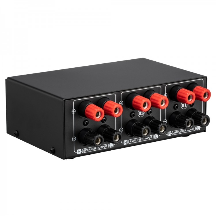 B051 2 In 1 Out Amplifier Selector 2 Channel HighPower Stereo Speaker