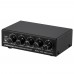 B056 Front Stereo EQ Effector Stereo Preamplifier Treble Mid-Tone Bass For 3 Mixers USB 5V Powered