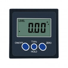 One-Axis Digital Angle Protractor High Precision Inclinometer 4x90° One Magnetic Side Plastic Shell