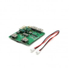 USB Hub USB Splitter Expansion Board 4-Way Separate Power Supply w/ 2P Cable For ROS A2 Radar