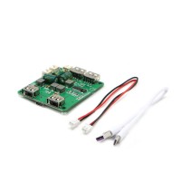USB Hub USB Splitter Expansion Board 4-Way Separate Power Supply w/ 2P Cable USB Cable For ROS Radar
