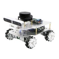 Mecanum Wheel ROS Car Robotic Car No Voice Module w/ A2 Radar ROS Master For Raspberry Pi 4B 4GB