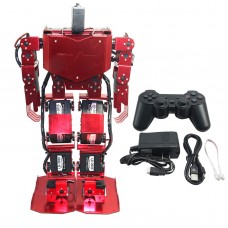 Red 17DOF Robo-Soul H3.0 Biped Robotics Humanoid Robot Aluminum Frame Full Kit w/17pcs Servo + Controller