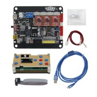 GRBL Laser Controller Board 3-Axis Stepper Motor USB Driver Board +1 Inch LCD Screen +USB Data Cable 