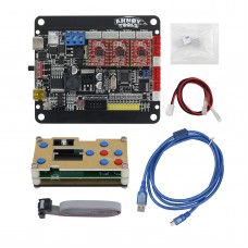 GRBL Laser Controller Board 3-Axis Stepper Motor USB Driver Board +1 Inch LCD Screen +USB Data Cable 